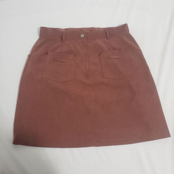 Marie Claire Brown Short Skirt - Picture 3 of 13